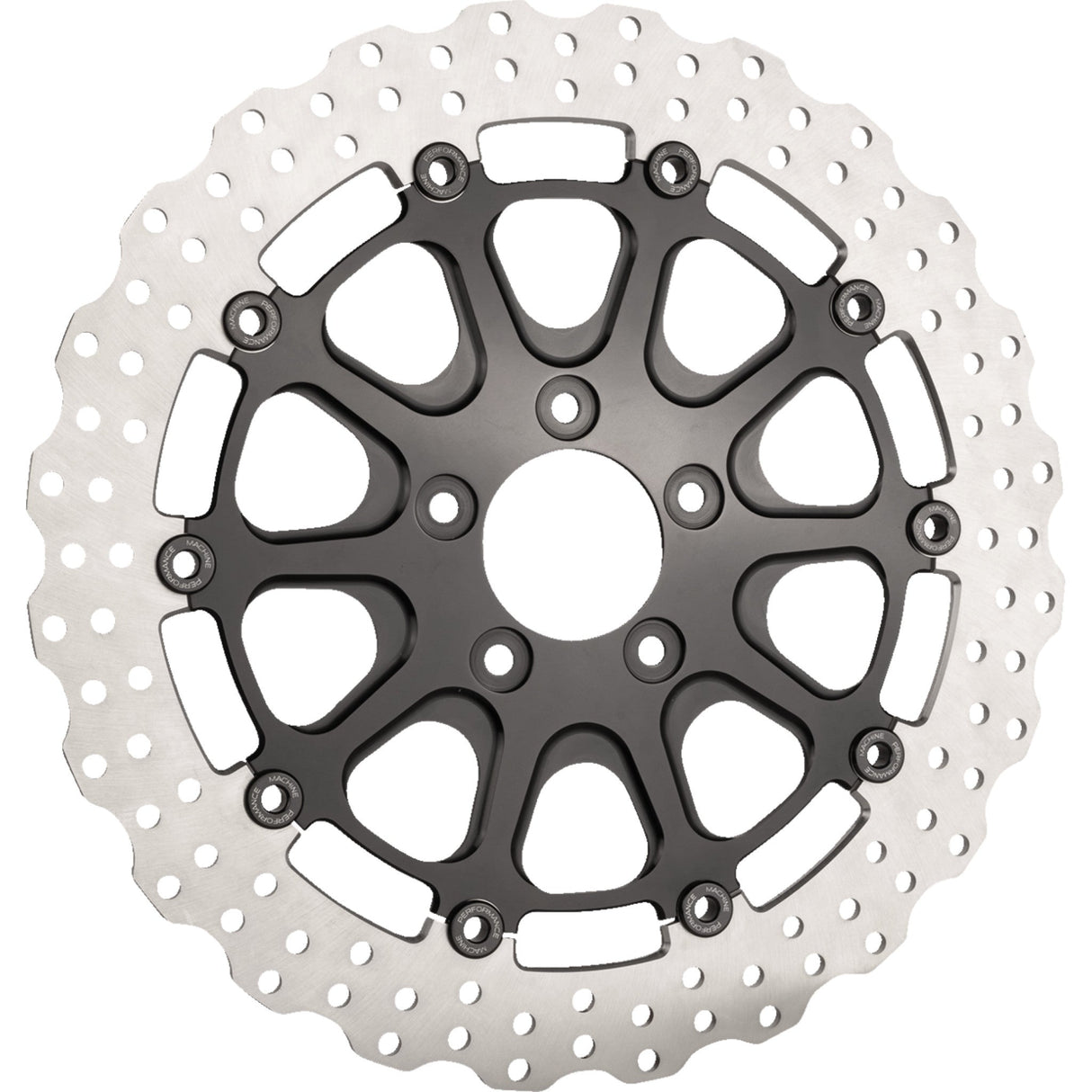 Slyfox Brake Rotors Black 13" - 0133-3061S-B For Harley Touring 2008-2023