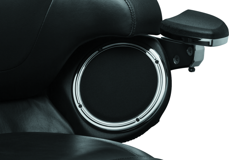 Kuryakyn 7376 Rear Speaker Accents For 14-Up Touring Models Chrome