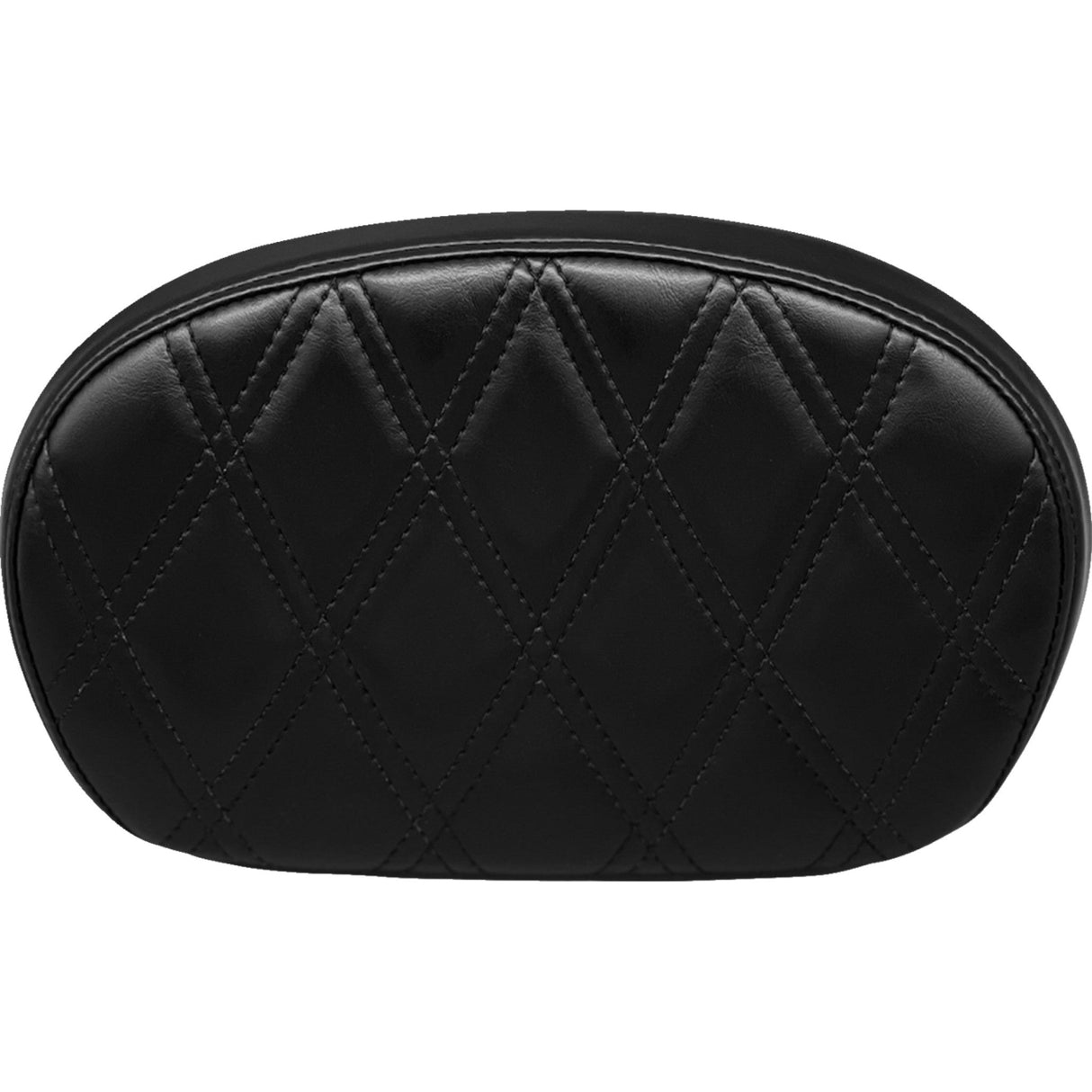LePera Sissy Bar Pad Medium Double Diamond Shiny Black - L-SBP02DD-SH For Harley Motorcycles 2008-2023