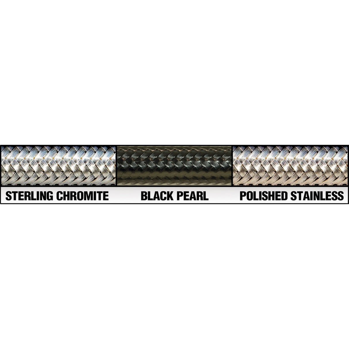 MAGNUM SHIELDING 1741-5428 AS3532 Braided Universal ABS Brake Line - 32" - Sterling Chromite II