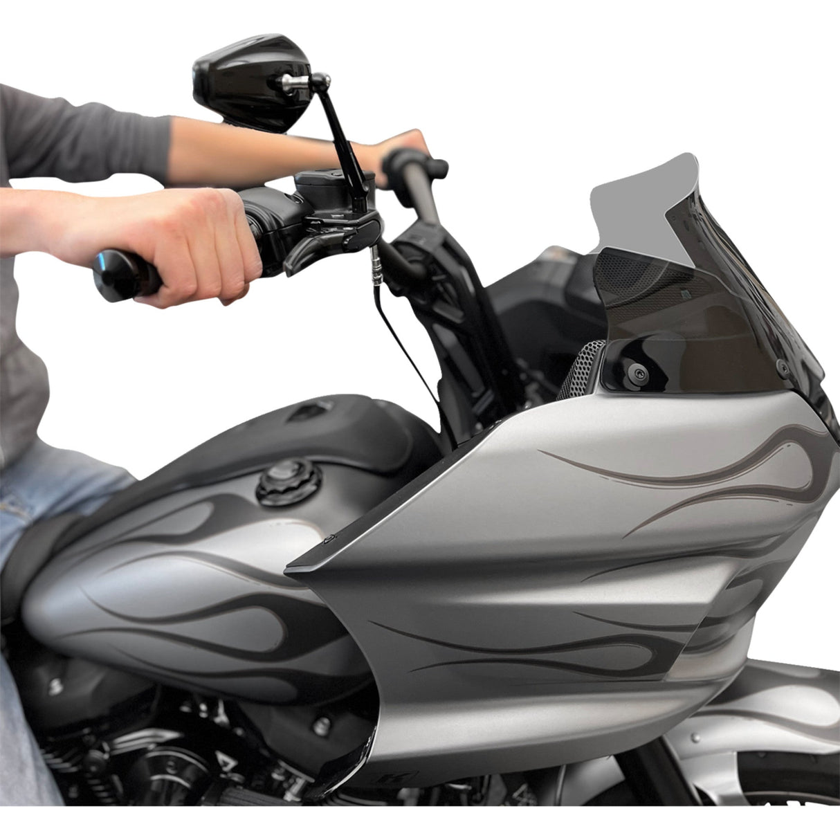 Kodlin USA Fastback Risers 8" Black - K55122 For Harley Softail 2018-2024