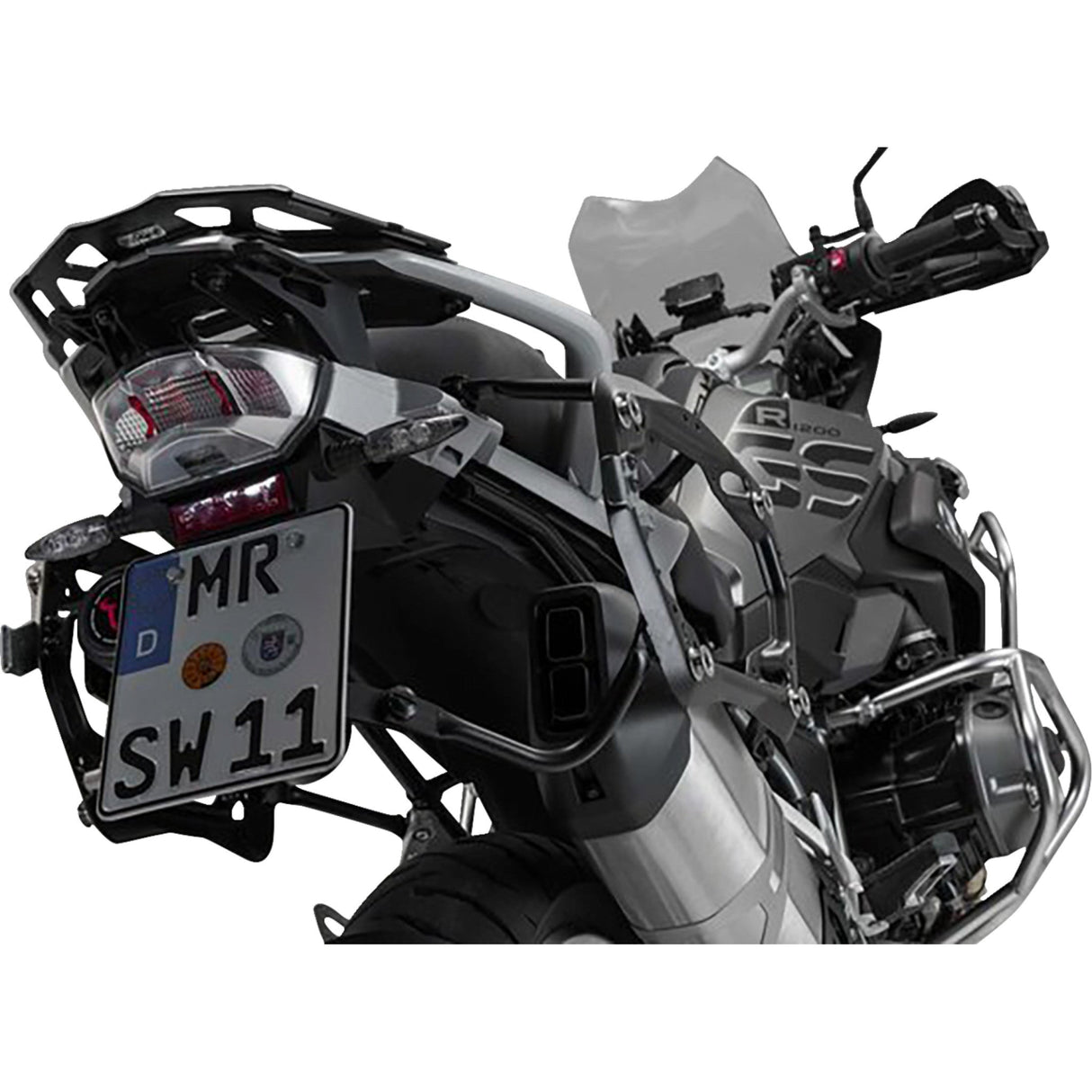 SW-MOTECH 3580-0420 KFT.07.664.70001/S TRAX ADV Aluminum Case System silver - bmw r 1200/1250 gs '12-'24