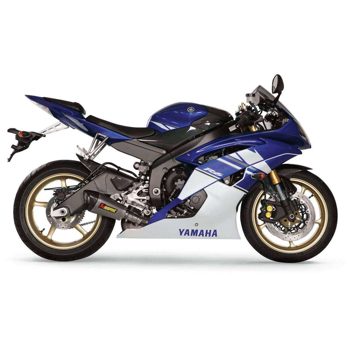 AKRAPOVIC 1811-2257 S-Y6SO9-ASZ Slip-On Line Muffler — Triangle Muffler - Titanium - YZF-R6