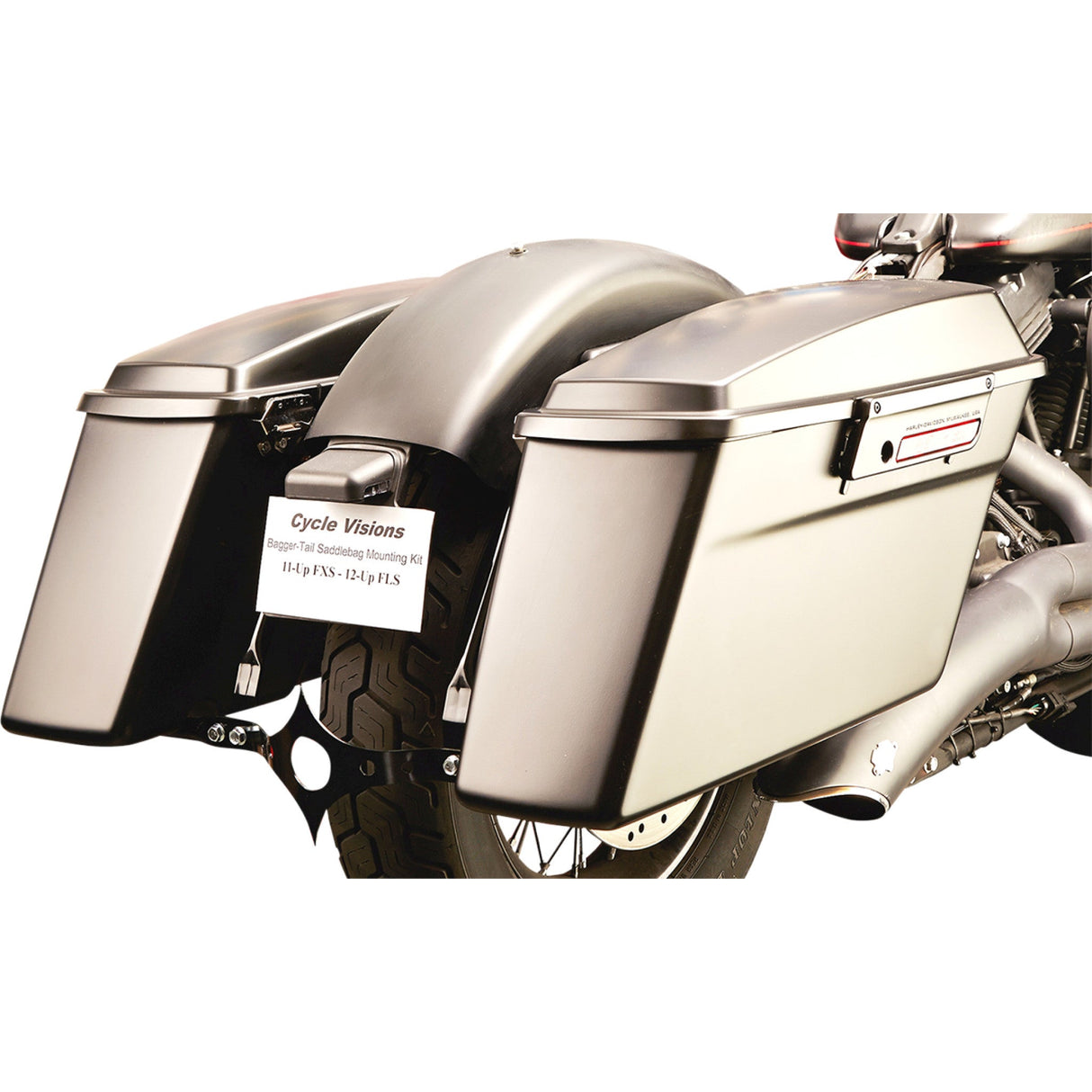 CYCLE VISIONS 3501-1017 CV7190 Baggertail Saddlebag Mount for Softail Models