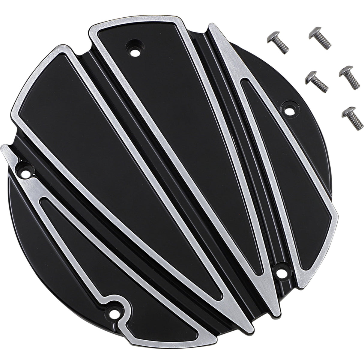 Covingtons Derby Cover Ripper Gloss Black 5 Hole - C1875-B For Harley Touring 2016-2023