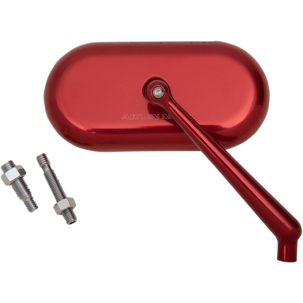 ARLEN NESS 0640-1401 13-179 Forged Oval Mirror - Side View - Oval - Red - Right