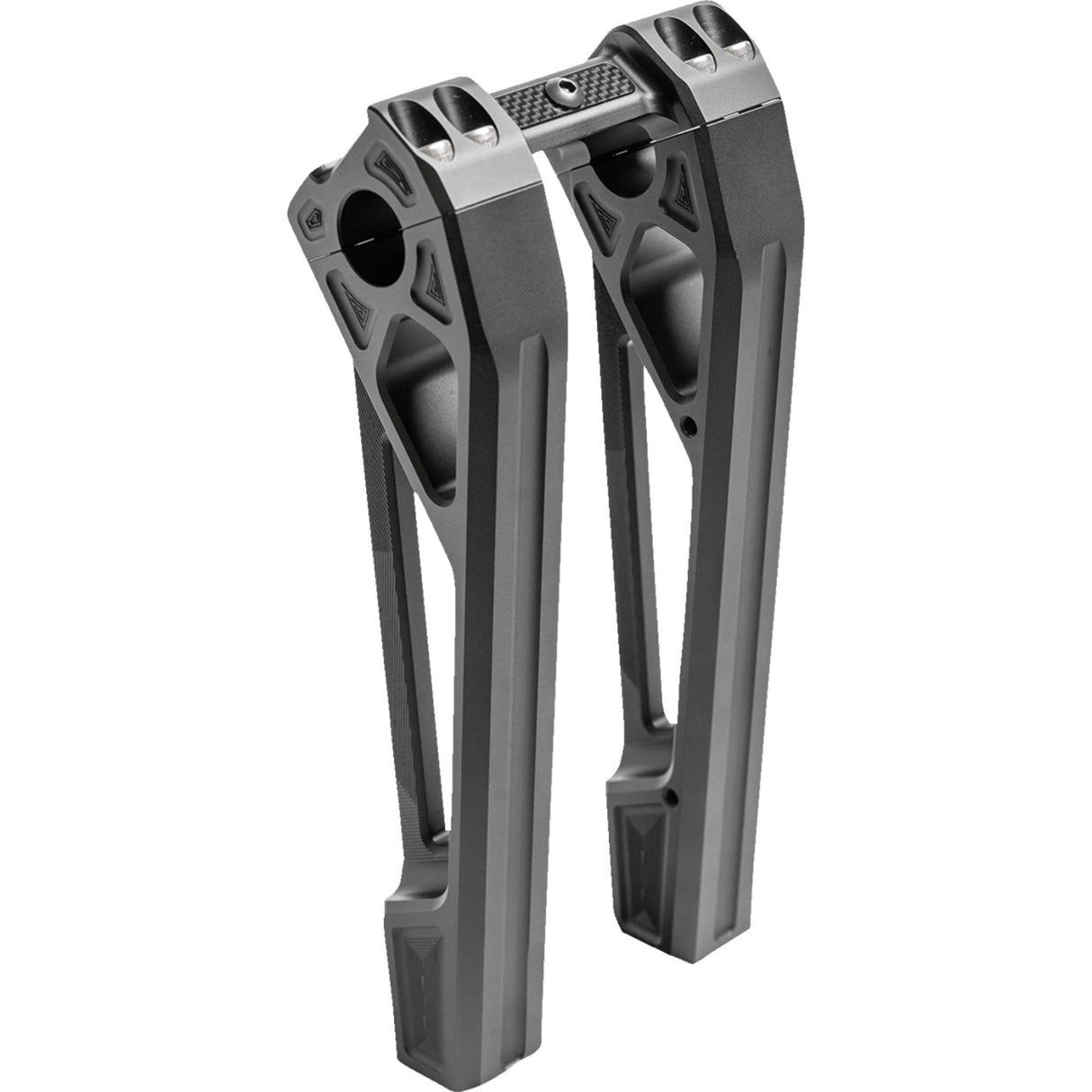 KODLIN USA 0602-1458 K55127 Fastback Risers - Includes Clamp - 10" - Black