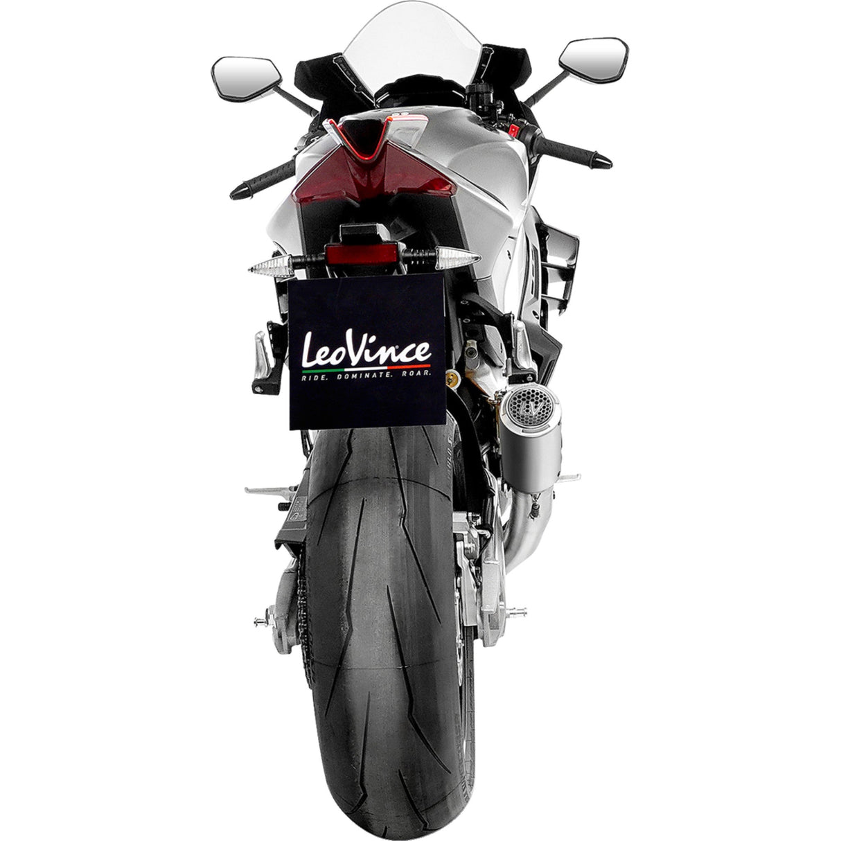 LEOVINCE 1811-4842 15401STU LV Corsa S Slip-On Muffler titanium - aprilia rsv4 tuono v4