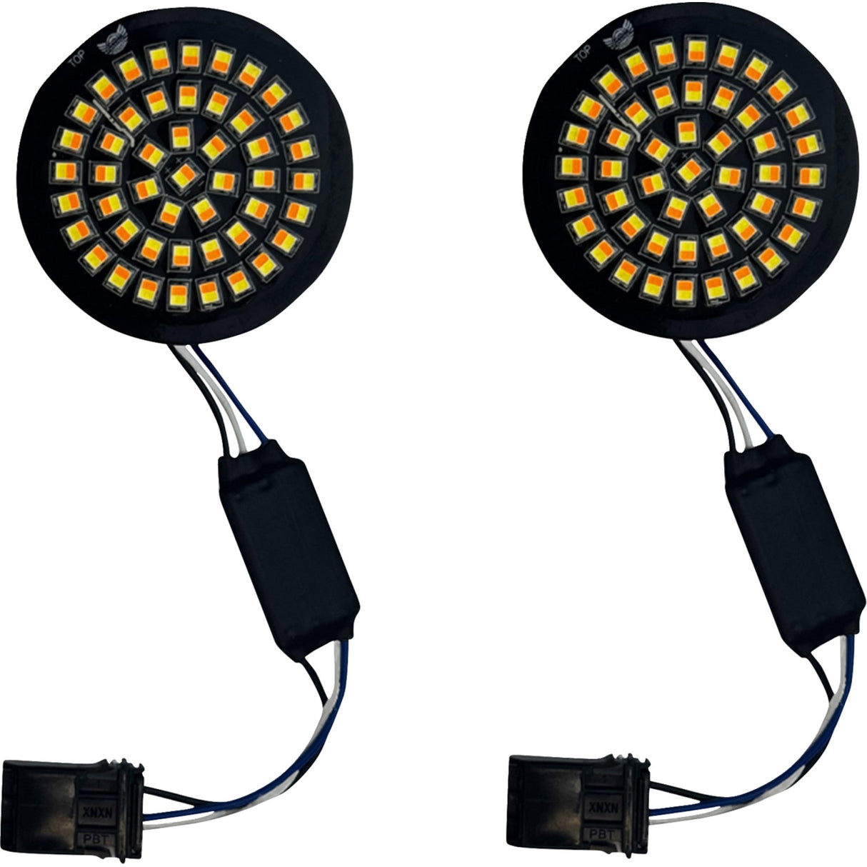 CUSTOM DYNAMICS 2020-2381 GEN-4-AW-25ST Genesis® 4 LED Front Turn Signals Genesis® 4 Front Turn Signals - Amber/White