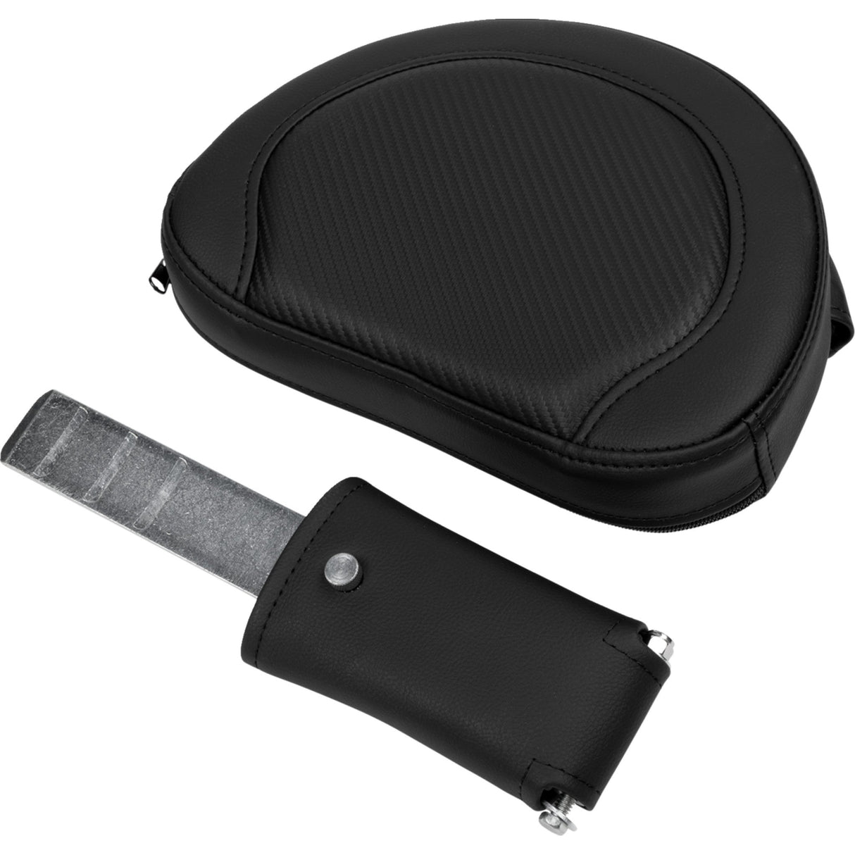 Saddlemen Roadsofa™ Carbon Fiber Seat Black Stitch Backrest - 808-07B-186B0 For Harley Touring 2008-2023