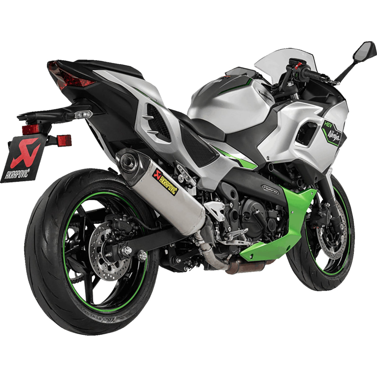 AKRAPOVIC 1811-4686 S-K4SO9-HRT Slip-On Line Muffler titanium - ninja 7/z7 hybrid