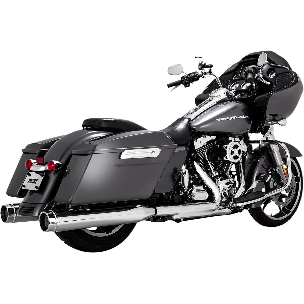 Vance & Hines Torquer 450 Slip-On Mufflers Chrome - 16673 For Harley Touring 1995-2016