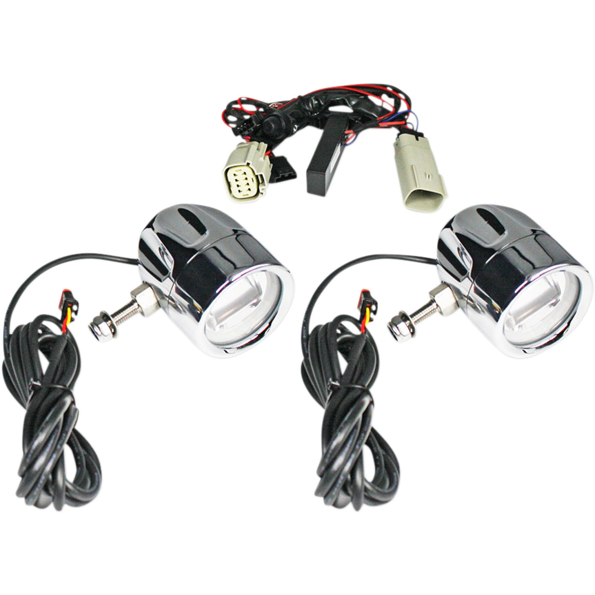 CUSTOM DYNAMICS 2001-2204 PB-FOG-TKE-C ProBEAM® LED Halo Fog Lamps - LED Fog Light - Trike - Chrome