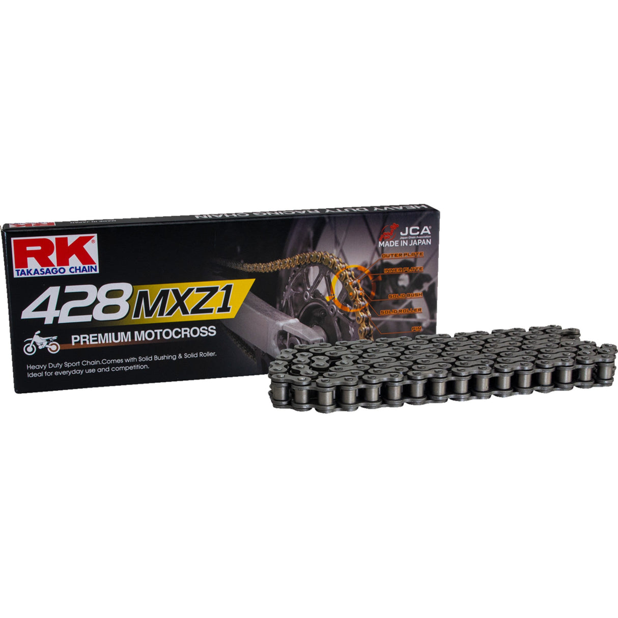 RK 428 MXZ1 Chain Drive Chain 134 Links Natural - 428MXZ1-134