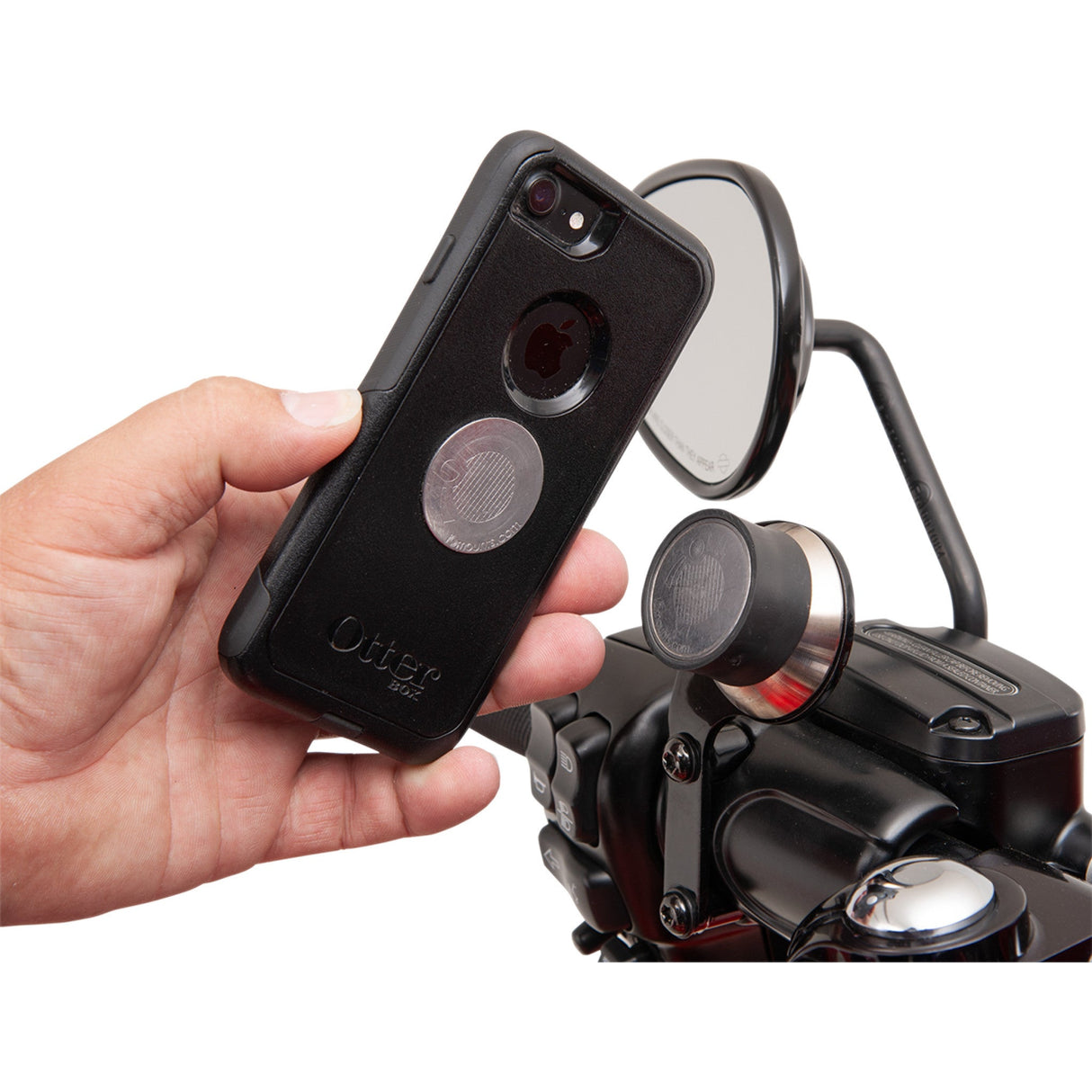 Klock Werks iOmounts™ Device Mount Switch Mount Black - KWD-01-0381 For Harley Motorcycles 1996-2026