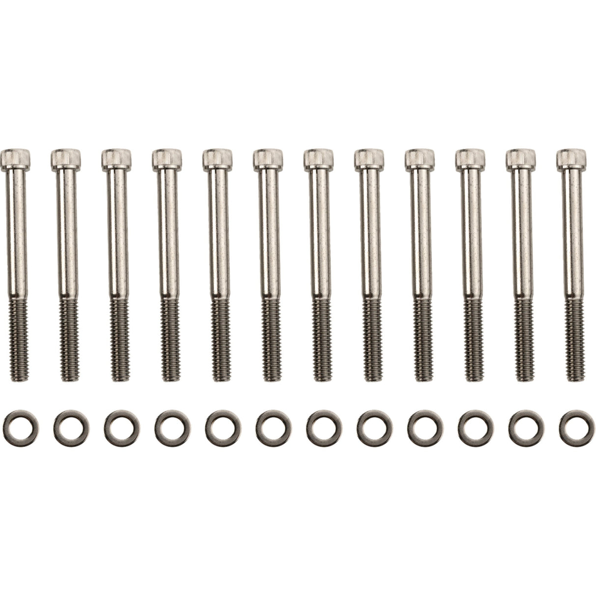 DRAG SPECIALTIES 2401-1023 M-Eight Bolt Kit Bolt Kit - Crankcase - Knurled/Socket-Head - Black/Chrome - M8