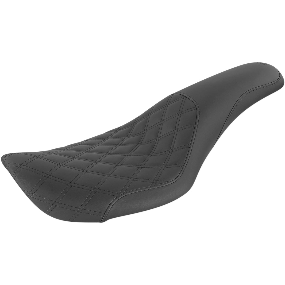Saddlemen Profiler™ Lattice Stitch Seat Front Lattice Rear Smooth Black - 896-05-149 For Harley Dyna Wide Glide 1996-2003