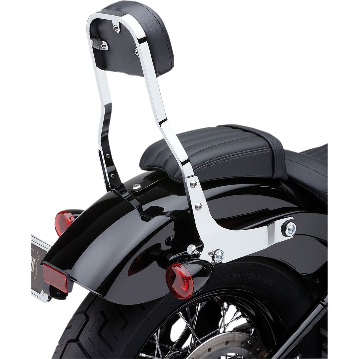 COBRA 1501-0581 602-2044 Detachable Backrest Kit - 14" - Chrome - Dyna