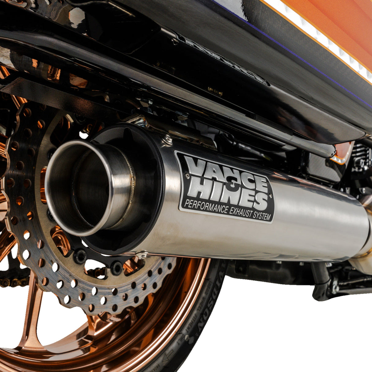 Vance & Hines 2-Into-1 Supersport PCX™ Exhaust System Brushed - 27345 For Harley Touring 2017-2026