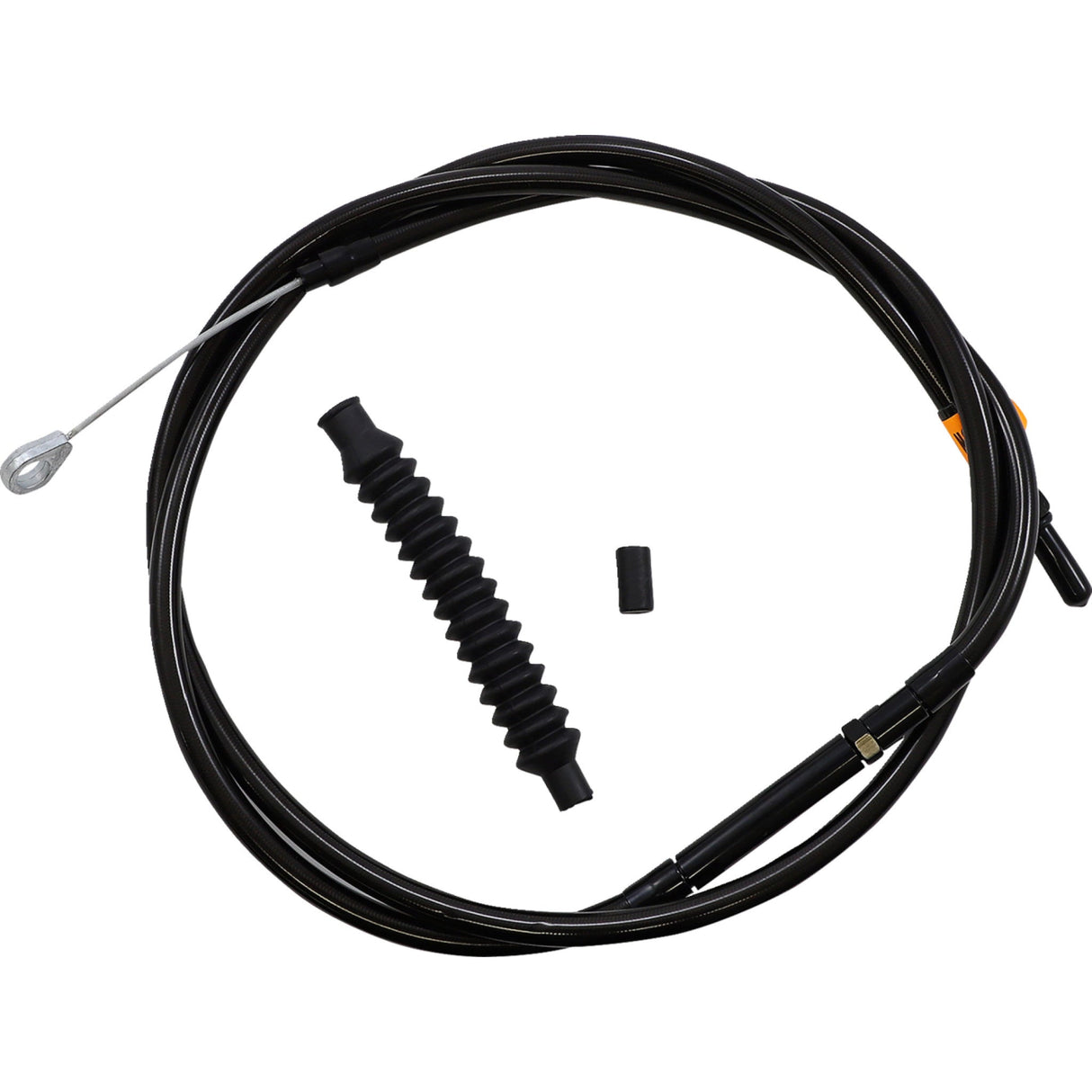LA Choppers Midnight Braided Clutch Cable 15"-17" Ape Hanger Handlebars - LA-8010C16M For Harley Touring 2008-2016