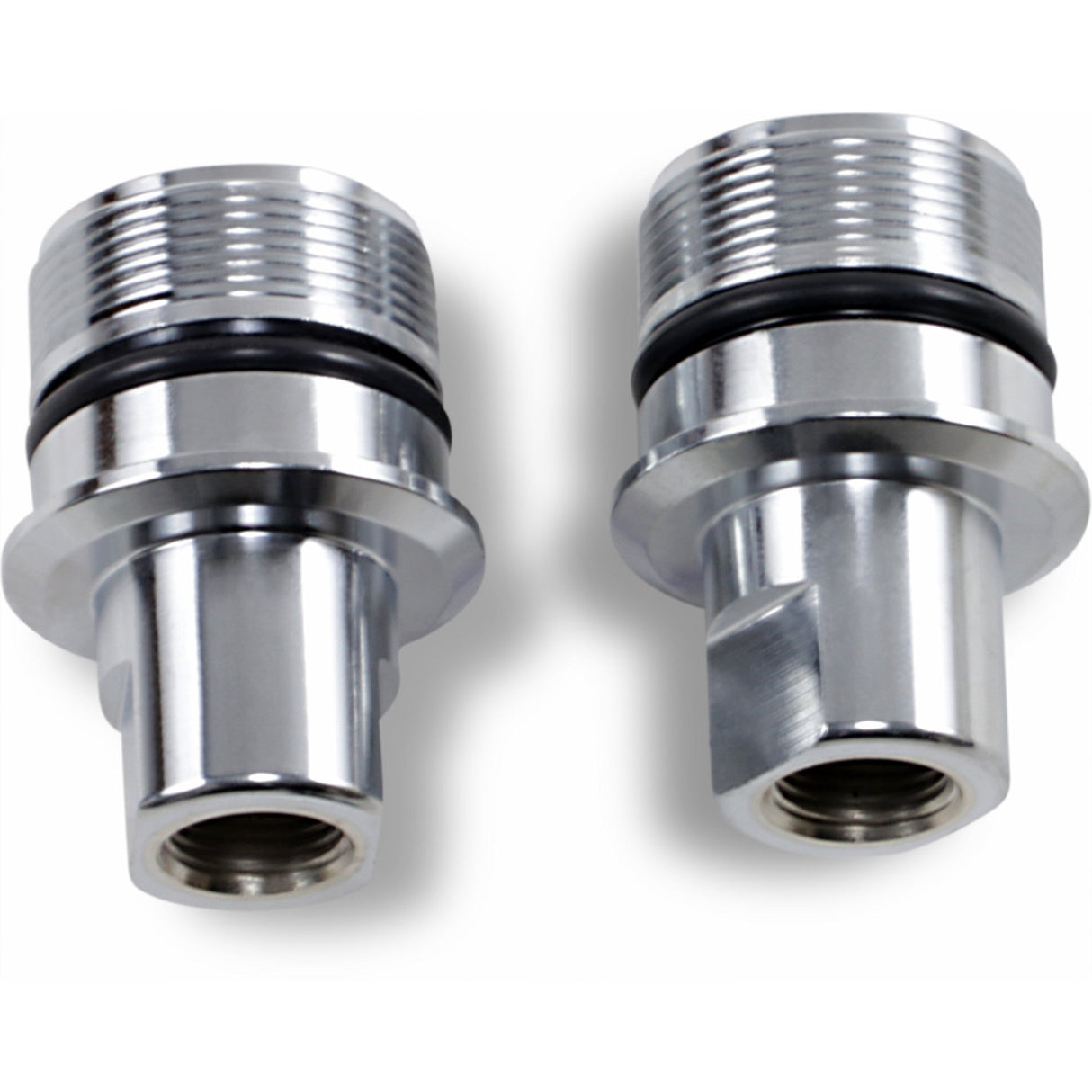 Drag Specialties Chrome Fork Tube Plugs And Caps Lower Chrome For Harley Motorcycles 1977-2017