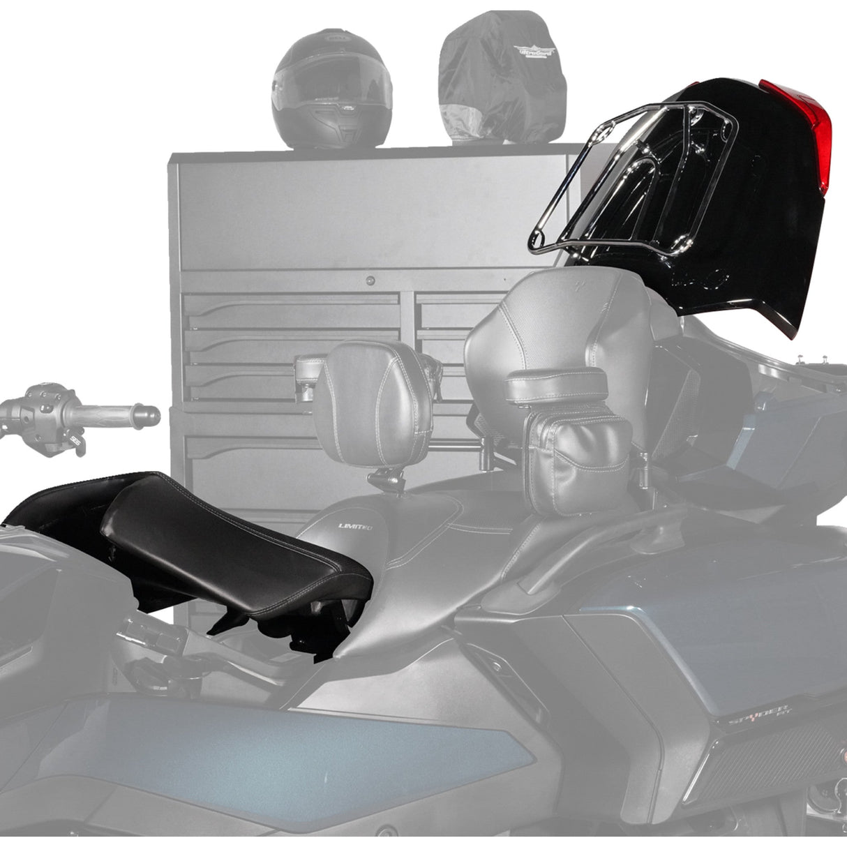 SHOW CHROME 0820-0249 41-269 Seat Shock spyder rt '20-'24