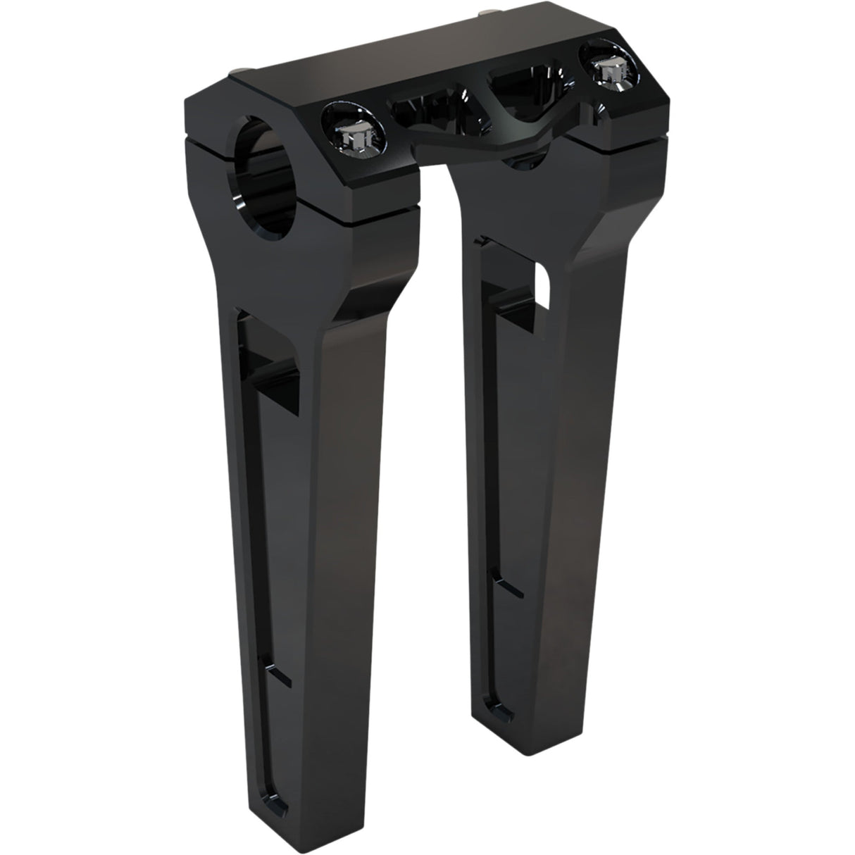 LA CHOPPERS 0602-1225 LA-7480-08B Performance Risers - Straight - 8" x 1-1/4" - Black Anodized