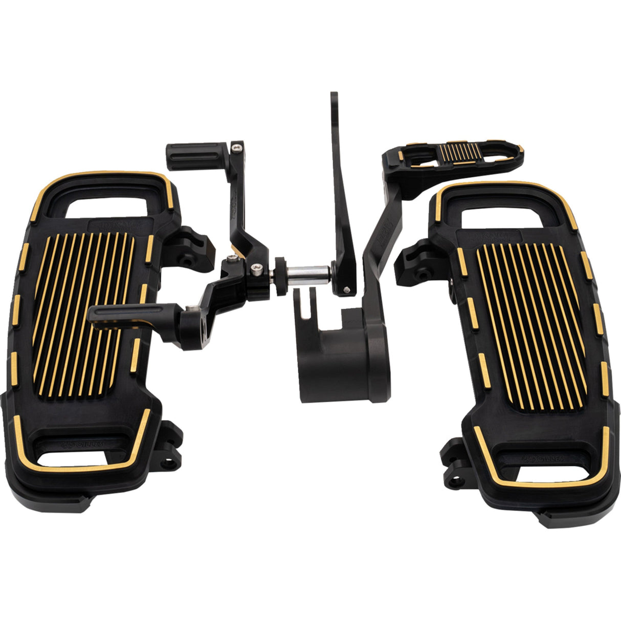 DRAG SPECIALTIES 1623-0645 Floorboard Kit adjustable - black/gold