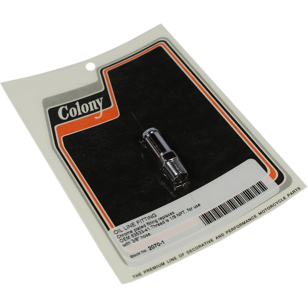 COLONY 2401-1120 2070-1 Oil Line Fitting Fitting Oil Line