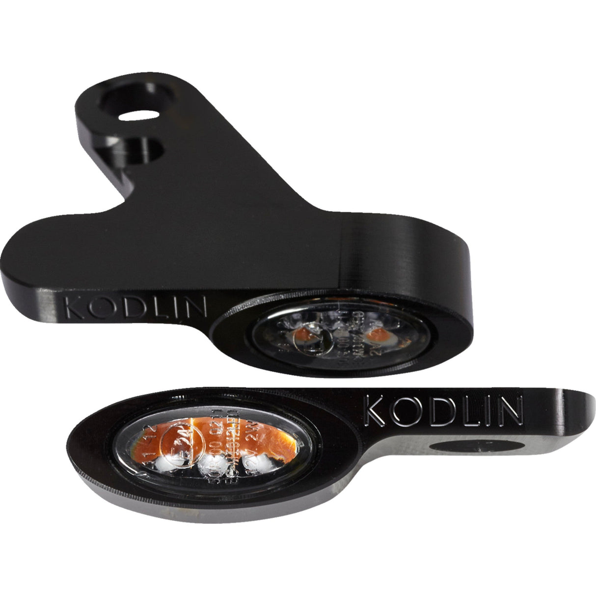 Kodlin USA Elypse LED 2-1 Front Turn Signals Black - K68500 For Harley Softail 2018-2024