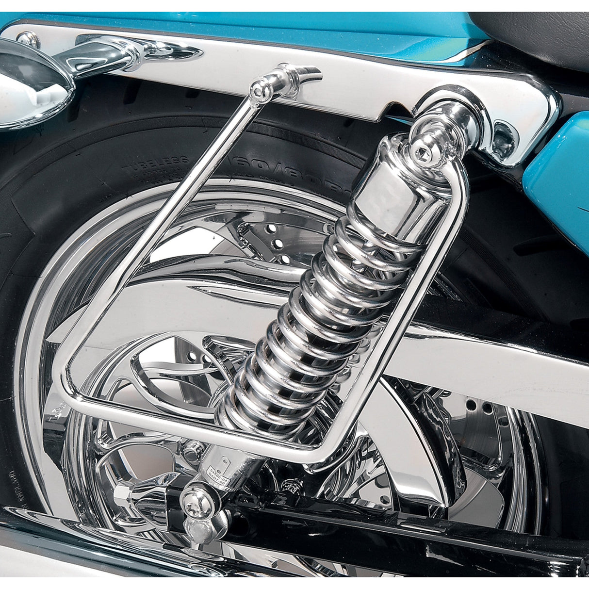 DRAG SPECIALTIES 3501-0159 Chrome Saddlebag Support Brackets Saddlebag Support - Chrome - XL '04-'22