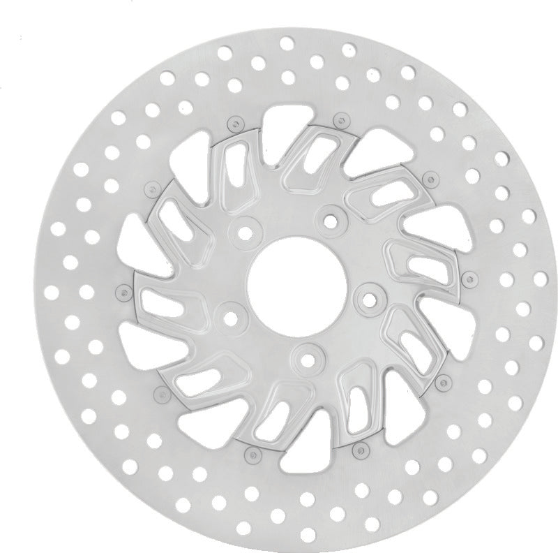 Performance Machine Disc Carr 11.8 Supra Front Right Chrome - 0133-1800SUPRS-CH For Harley Motorcycles 2006-2021