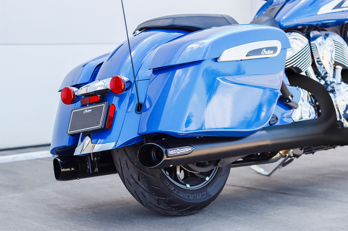 4" Broadhead Slip-On Mufflers - Slash Cut - Black - 1801-1764