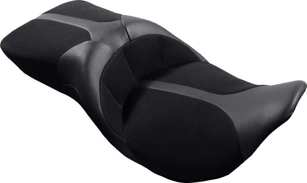 Danny Gray Tourist 2-UP Air-2 Seat FLH FLT ` - FA-DGE-0320 For Harley Touring 2008-2018