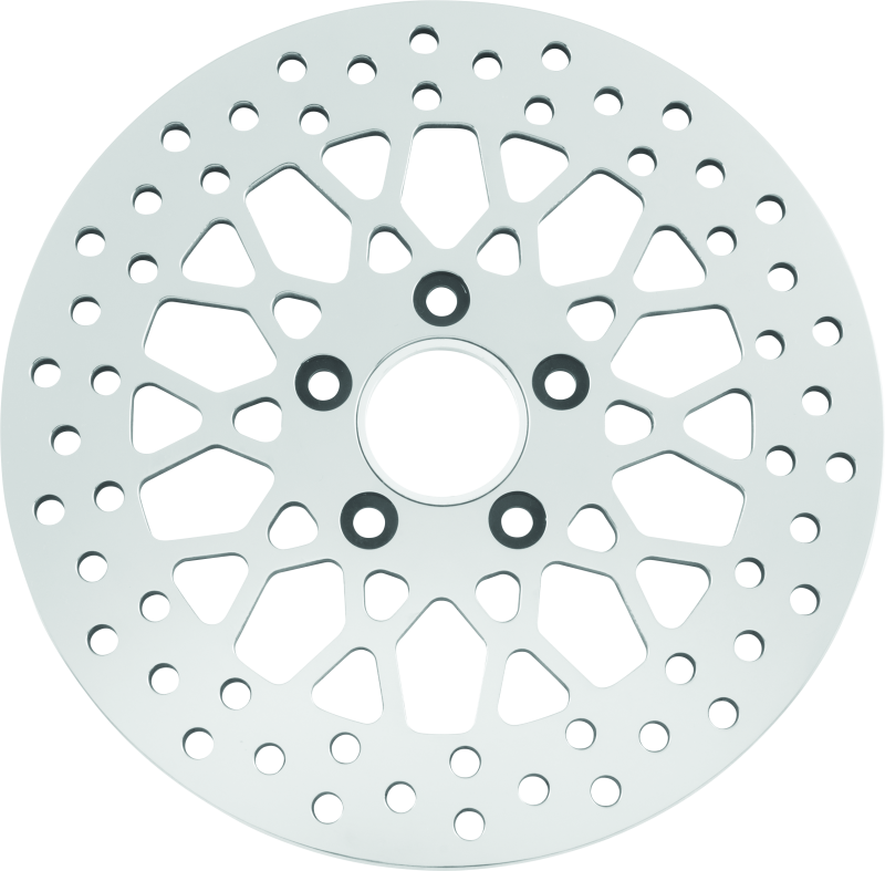 Bikers Choice 601966 11.5 Inch Rear Mesh Brake Rotor 84-17 Big Twin & XL Except 08-17 FLH FLT