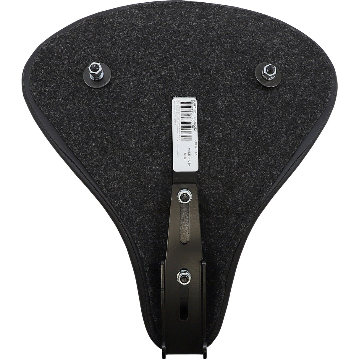 DRAG SPECIALTIES SEATS 0806-0052 Large Spring Solo Seat Seat - Spring Solo - Large - Black Solar-Reflective Leather - Smooth