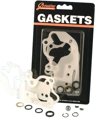 James Gasket James Gaskets Gasket Seal OIL Pump W Mylar Gaskets Kit - 81-FL For Harley Motorcycles 1981-1991