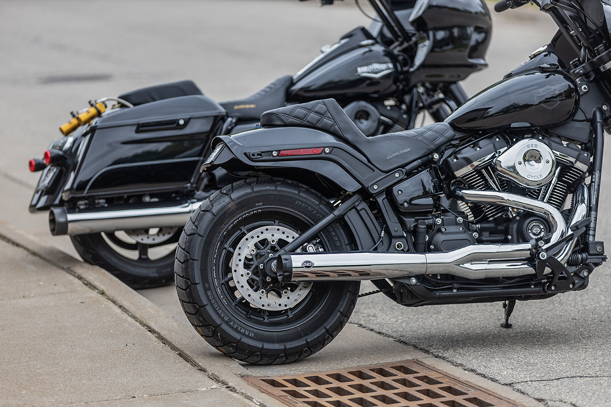 2:1 50 State Exhaust for M8 Softail - Chrome - 1800-2486