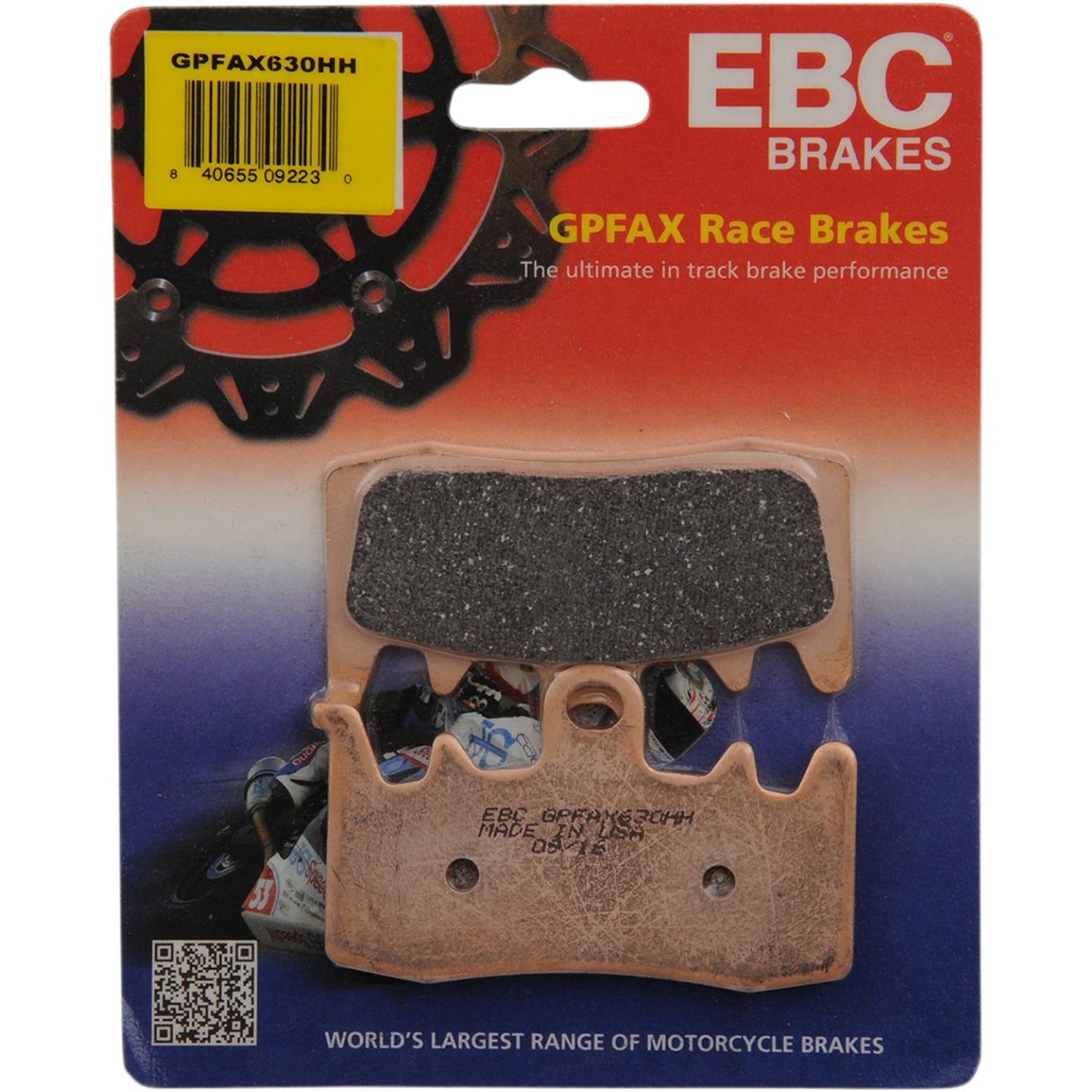 EBC Brake Pad - GPFAX630HH For Ducati Motorcycles 2013-2022 | Can-Am Spyder 2013-2021