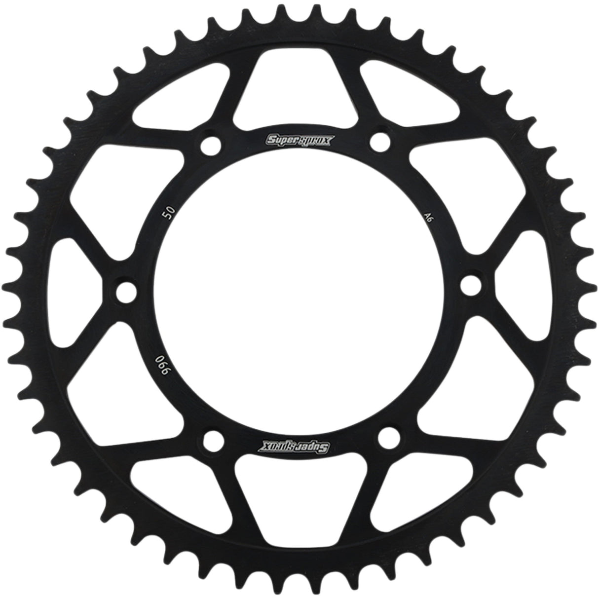 Supersprox Steel Rear Sprocket 50 Tooth - RFE-990-50-BLK For Husaberg Dirt Bikes 2004-2008 | KTM 620 Competition / EXC-F 250 2017-2019