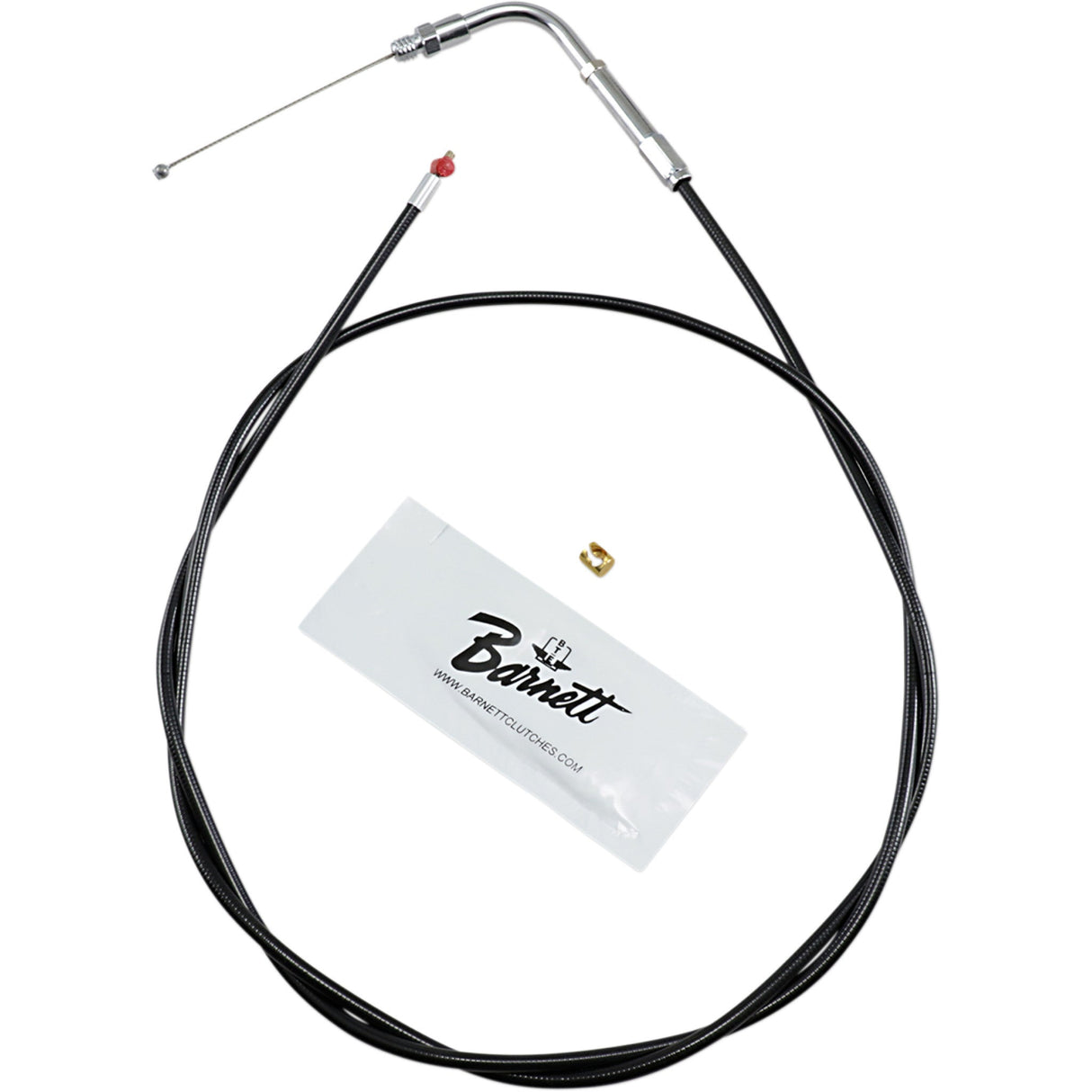 Barnett Black Vinyl Throttle Idle Cable +6" Size 50" Length - 101-30-30007-06 For Harley Touring 1984-1989