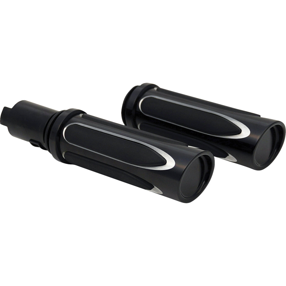 Arlen Ness Deep Cut Comfort Series Grips TBW Black - 500-069 For Harley Touring 2023-2026