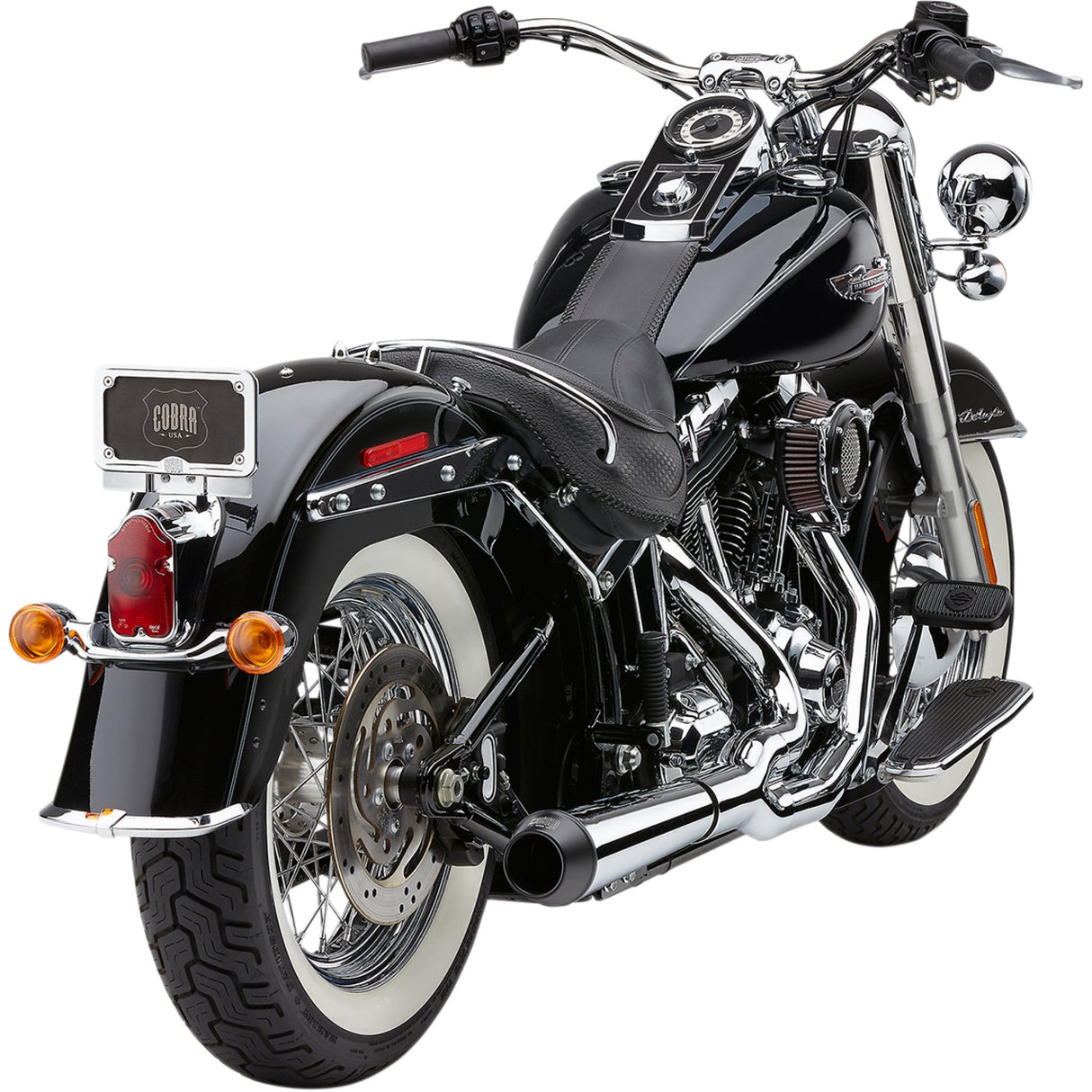 Cobra El Diablo 2-Into-1 Exhaust System - 6483 For Harley Softail 2012-2017