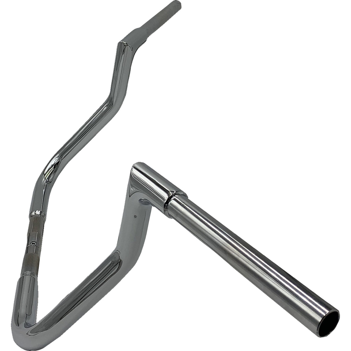 FAT Baggers INC. 1-1/4" EZ Install Flat Top Handlebar Reduced Reach 11" Chrome - 705011 For Harley Touring 2008-2021