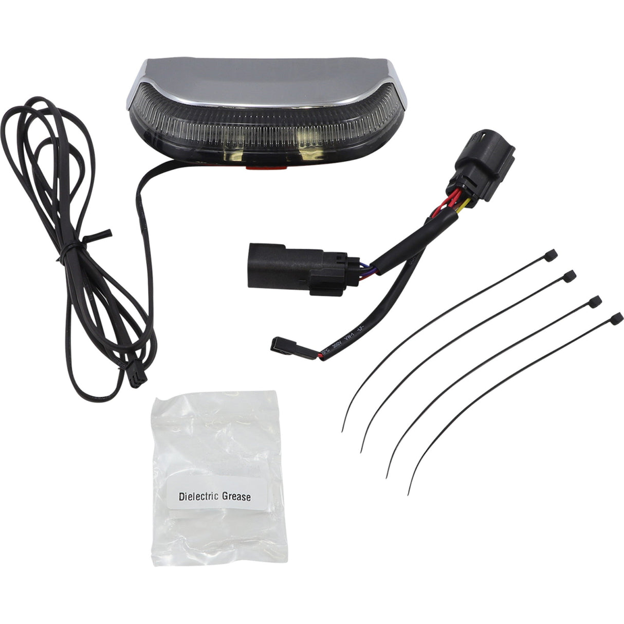 Ciro Crown Taillight With Lightstrike™ Technology Smoke Lens Chrome - 40153 For Harley Touring 2006-2026