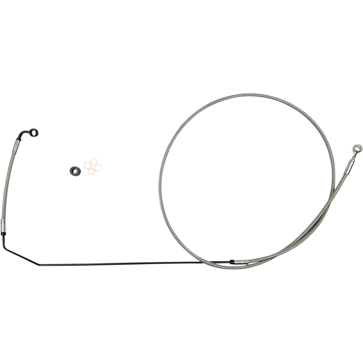 Magnum Shielding XR Stainless Brake Line Kit Stainless Steel Chrome - SSC1416-89 For Indian 2015-2024