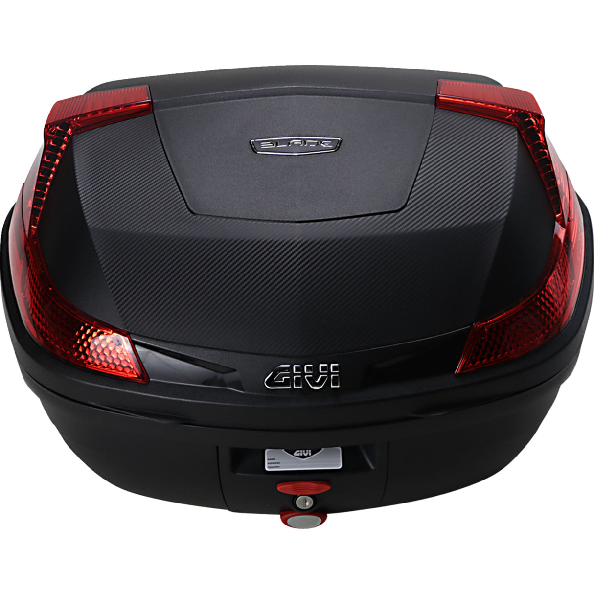 GIVI 3516-0234 B47NMLA Monolock Blade 47 Liter Top Case Top Case - Red Lens - 47 Liter