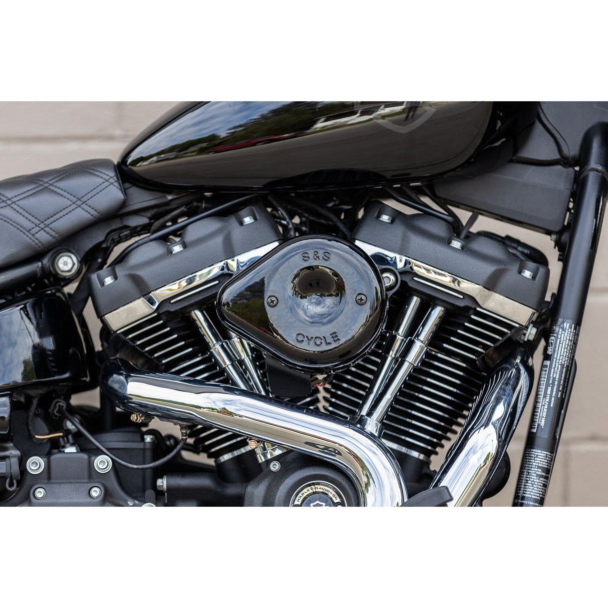 S&S CYCLE 1014-0273 170-0366 Stealth Air Cleaner Cover - Mini Teardrop - Black