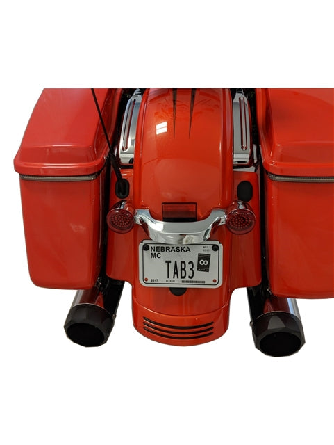 Tab Performance 4.5" B.A.M Stick Slip-On Mufflers | Chrome - No Tips, 2.5" Louvered Baffles 121-1297-N-2.5