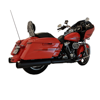Tab Performance 4.5" B.A.M. Stick Slip-On Mufflers | Black - Black Straight Tips, No Baffles 121-2297-B2-NB